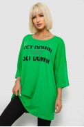 Футболка женская с принтом, цвет зеленый, 244R3012-5 - фото № 2