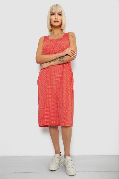 Сарафан женский в горох, цвет красный, 257R733-1