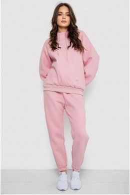 Спортивный костюм женский на флисе  -уценка, цвет розовый, 252R21268-U-1