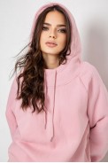 Спортивный костюм женский на флисе  -уценка, цвет розовый, 252R21268-U-1 - фото № 7