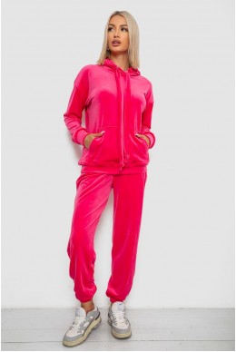 Спортивный костюм женский велюровый, цвет розовый, 241R1530-5