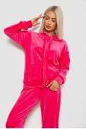 Спортивний костюм жіночий велюровий, колір рожевий, 241R1530-5 - фото № 1