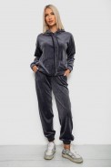 Спортивний костюм жіночий велюровий, колір сірий, 241R1530-5 - фото № 0