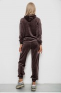 Спортивний костюм жіночий велюровий, колір мокко, 241R1530-5 - фото № 3