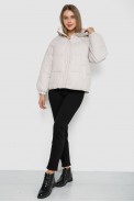 Куртка жіноча демісезонна  -уцінка, колір світло-бежевий, 244R2025-5-U-1 оптом - фото № 1