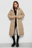 Куртка жіноча двостороння зимова  -уцінка, колір бежевий, 244R24115-U-10 - фото № 1