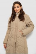 Куртка жіноча двостороння зимова  -уцінка, колір бежевий, 244R24115-U-10 - фото № 2