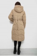 Куртка жіноча двостороння зимова  -уцінка, колір бежевий, 244R24115-U-10 - фото № 4