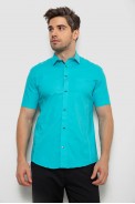 Сорочка чоловіча однотонна  -уцінка, колір бірюзовий, 214R7005-U-8 - фото № 0