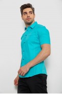 Сорочка чоловіча однотонна  -уцінка, колір бірюзовий, 214R7005-U-8 - фото № 2