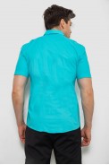 Сорочка чоловіча однотонна  -уцінка, колір бірюзовий, 214R7005-U-8 - фото № 3