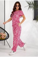 Костюм жіночий повсякденний з принтом  -уцінка, колір рожевий, 257R815-1-U - фото № 8