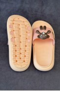 Шлепанцы женские с аппликацией, цвет персиковый, 243R5028-2 оптом - фото № 4