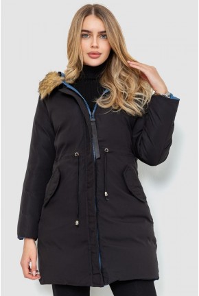 Куртка жіноча двостороння  -уцінка, колір синьо-чорний, 129R818-555-U-9