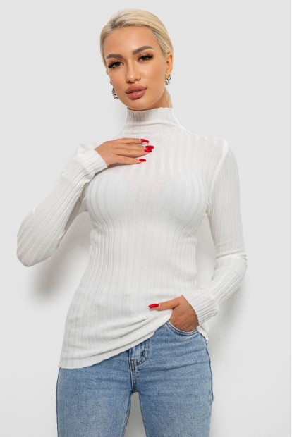 Гольф женский однотонный, цвет белый, 204R040