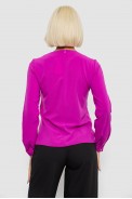Блуза однотонная, цвет фуксия, 230R306 - фото № 3