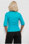 Сорочка жіноча однотонна  -уцінка, колір бірюзовий, 230R068-5-U-51 - фото № 3