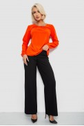 Блуза однотонная, цвет оранжевый, 230R306 - фото № 1