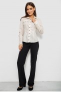 Рубашка женская однотонная  -уценка, цвет кремовый, 230R068-8-U-32 оптом - фото № 1