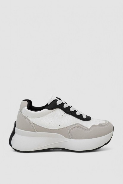 Кроссовки женские, цвет серо-черный, 248RXM40