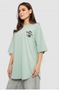 Футболка женская с принтом, цвет светло-оливковый, 244R2030 - фото № 2