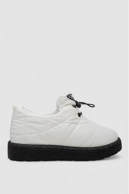 Дутики жіночі зимові на хутрі  -уцінка, колір біло-чорний, 248RFM04-U