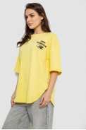 Футболка жіноча з принтом, колір жовтий, 244R2030 - фото № 2