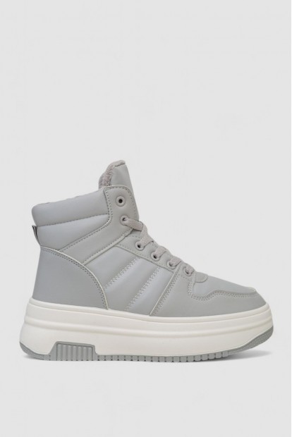 Кросівки жіночі зимові на хутрі  -уцінка, колір сірий, 248RAM022-U-2