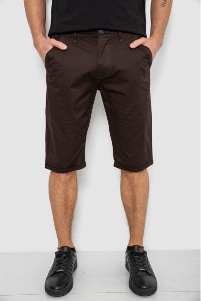 Шорты мужские классические, цвет шоколадный, 243RXK39-6-2