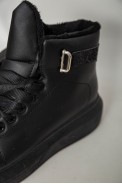 Ботинки женские зимние на меху  -уценка, цвет черный, 248RA2251-U-1 - фото № 8