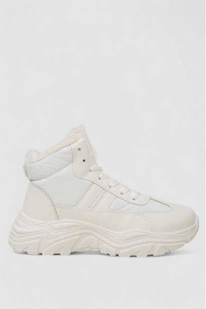 Черевики зимові жіночі на хутрі 248RDM09-1-U -уцінка, колір Білий