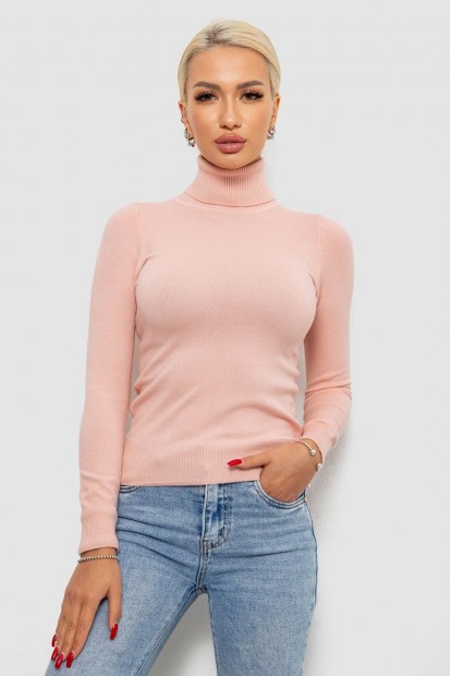 Гольф жіночий однотонний  -уцінка, колір рожевий, 204R921-U