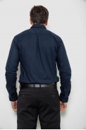 Сорочка чоловіча однотонна, колір синій, 186R2534 - фото № 3