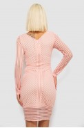 Платье женское на подкладке, цвет персиковый, 230R326 - фото № 3