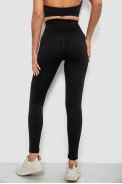 Лосини жіночі однотонні з принтом, колір чорний, 214R933 оптом - фото № 3