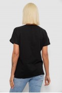 Футболка женская с принтом, цвет черный, 244R2065 - фото № 3