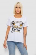 Футболка женская с принтом, цвет белый, 244R2065 - фото № 0
