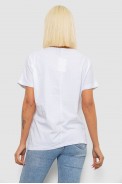 Футболка женская с принтом, цвет белый, 244R2065 - фото № 3