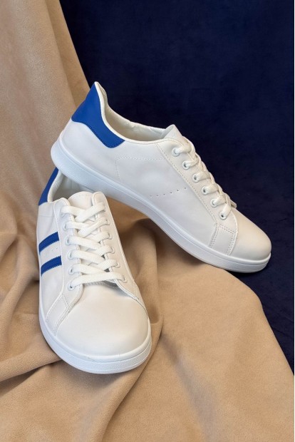 Кеды мужские, цвет бело-синий, 248RR229