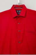 Сорочка чоловіча однотонна, колір червоний, 214R7005 - фото № 1