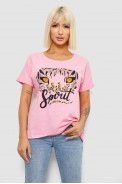 Футболка женская с принтом, цвет розовый, 244R2065 - фото № 0