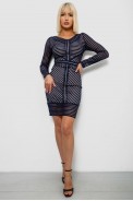 Платье женское на подкладке, цвет синий, 230R326 - фото № 1