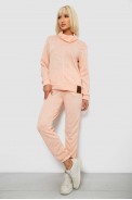 Костюм жіночий повсякденний  -уцінка, колір персиковий, 257R123-U-1 - фото № 2