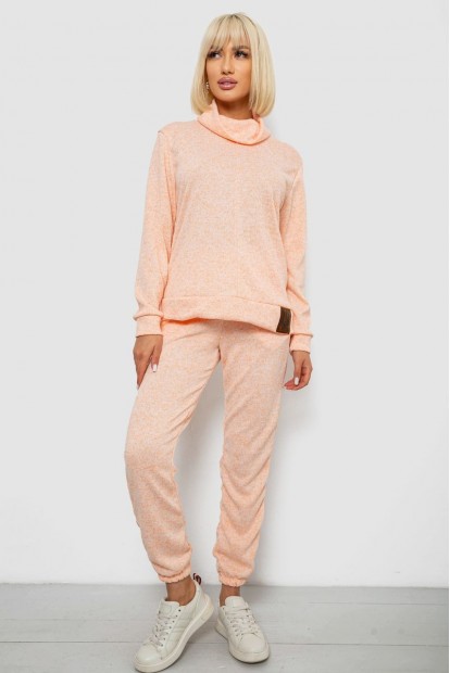 Костюм жіночий повсякденний  -уцінка, колір персиковий, 257R123-U-1