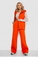 Костюм женский на флисе трехнитка  -уценка, цвет оранжевый, 102R7725-U - фото № 0