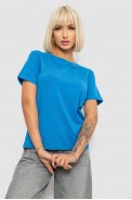 Футболка женская с принтом, цвет джинс, 244R1035-5 - фото № 0
