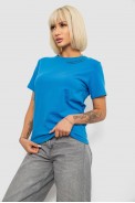 Футболка женская с принтом, цвет джинс, 244R1035-5 - фото № 2