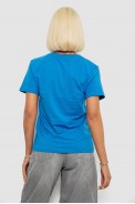 Футболка женская с принтом, цвет джинс, 244R1035-5 - фото № 3