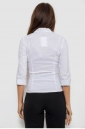 Рубашка женская однотонная  -уценка, цвет белый, 230R068-3-U-7 оптом - фото № 3