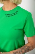 Футболка женская с принтом, цвет зеленый, 244R1035-5 - фото № 4